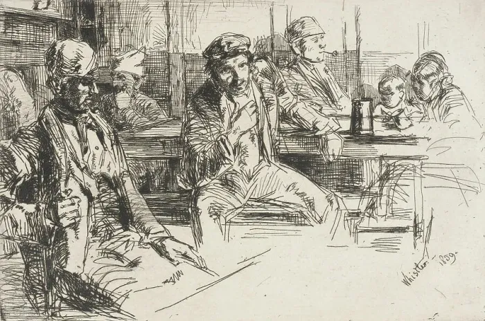 Framed Print : Longshoremen, 1859. Creator: James Abbott McNeill Whistler Framed Print : Longshoremen, 1859. Creator: James Abbott McNeill Whistler