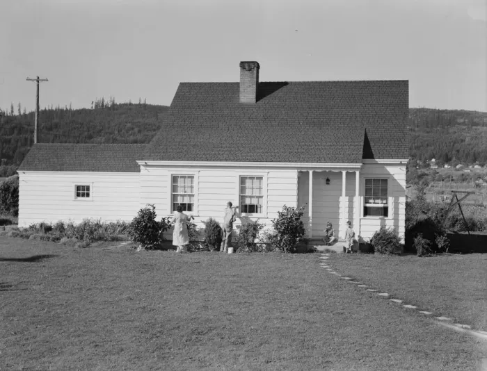 Framed Print : Longview home on Longview homestead project (FSA, Cowlitz County, Washington, 1939. Creator: Dorothea Lange) Framed Print : Longview home on Longview homestead project (FSA, Cowlitz County, Washington, 1939. Creator: Dorothea Lange)