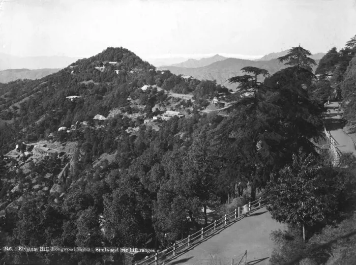 Framed Print : Longwood Hotel, Elysium Hill, Shimla hill range, India, early 20th century Framed Print : Longwood Hotel, Elysium Hill, Shimla hill range, India, early 20th century