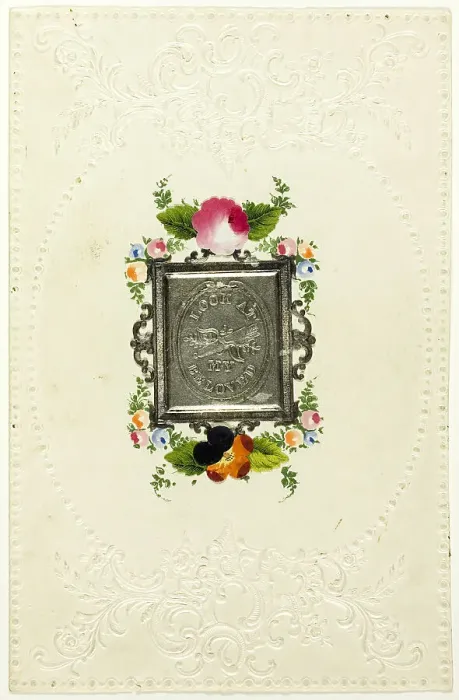 Framed Print : Look at My Beloved (valentine), 1850 / 59. Creator: Unknown Framed Print : Look at My Beloved (valentine), 1850 / 59. Creator: Unknown
