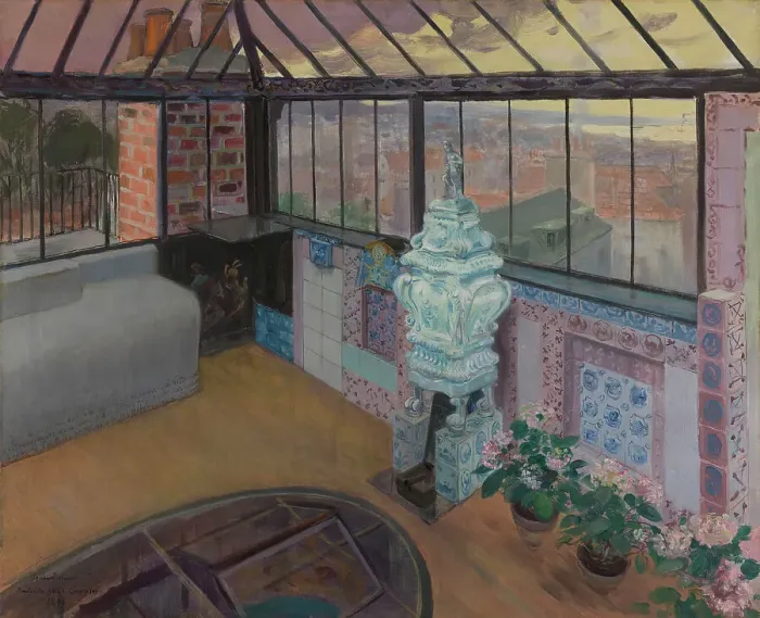 Framed Print : Look-out at Hauteville House, 1896. Creator: Pierre Georges Jeanniot Framed Print : Look-out at Hauteville House, 1896. Creator: Pierre Georges Jeanniot
