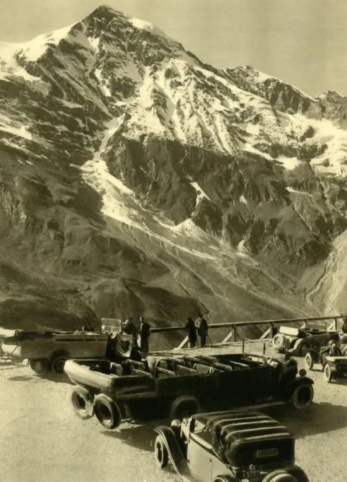 Framed Print : Look-out point at Hochmais on the Grossglockner Alpine Road, Austria, c1935. Creator: Unknown Framed Print : Look-out point at Hochmais on the Grossglockner Alpine Road, Austria, c1935. Creator: Unknown