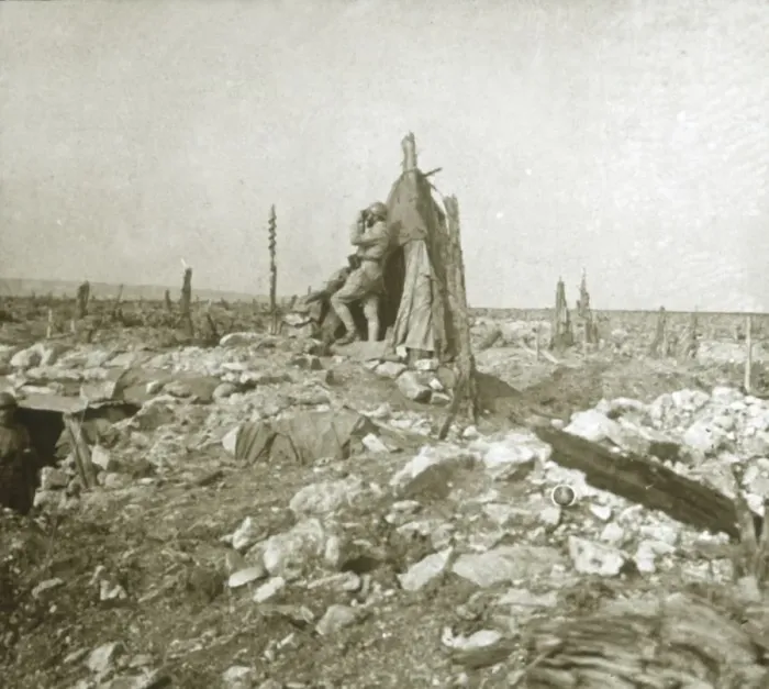 Framed Print : Look-out post, Fort Vaux, northern France, c1914-c1918 Framed Print : Look-out post, Fort Vaux, northern France, c1914-c1918