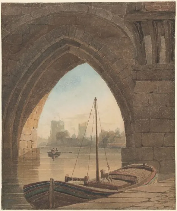 Framed Print : Looking under the Bridge. Creator: John Varley I Framed Print : Looking under the Bridge. Creator: John Varley I