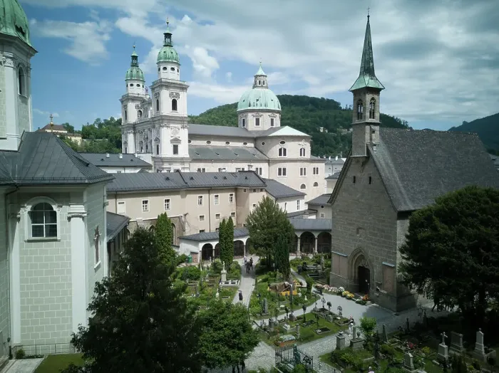 Framed Print : Looking down onto the Cathedral of Saints Rupert and Vergilius, Salzburg, Austria, 2022. Creator: Ethel Davies Framed Print : Looking down onto the Cathedral of Saints Rupert and Vergilius, Salzburg, Austria, 2022. Creator: Ethel Davies