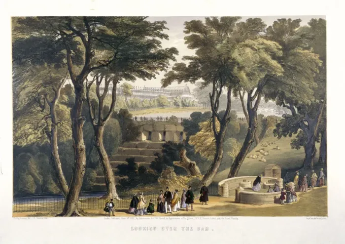 Framed Print : Looking over the Dam, 1851 Artist: Robert Carrick Framed Print : Looking over the Dam, 1851 Artist: Robert Carrick