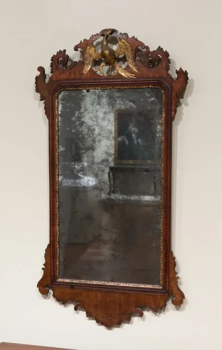Framed Print : Looking Glass, 1760 / 90. Creator: Unknown Framed Print : Looking Glass, 1760 / 90. Creator: Unknown