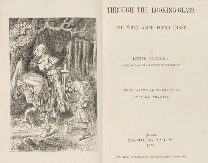 Framed Print : Through the Looking-Glass by Lewis Carroll, 1868-1870. Creator: Tenniel Framed Print : Through the Looking-Glass by Lewis Carroll, 1868-1870. Creator: Tenniel