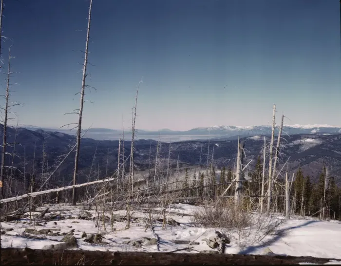 Framed Print : Looking north from the Sangre de Cristo Mountains above Penasco, New Mexico, 1943. Creator: John Collier Framed Print : Looking north from the Sangre de Cristo Mountains above Penasco, New Mexico, 1943. Creator: John Collier