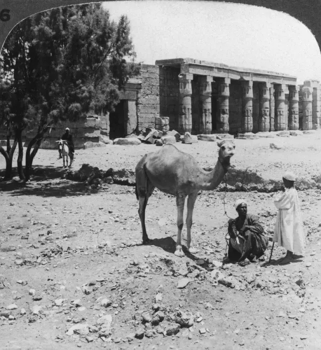 Framed Print : Looking north to the temple of Sethos I, Thebes, Egypt, 1905. Artist: Underwood & Underwood Framed Print : Looking north to the temple of Sethos I, Thebes, Egypt, 1905. Artist: Underwood & Underwood