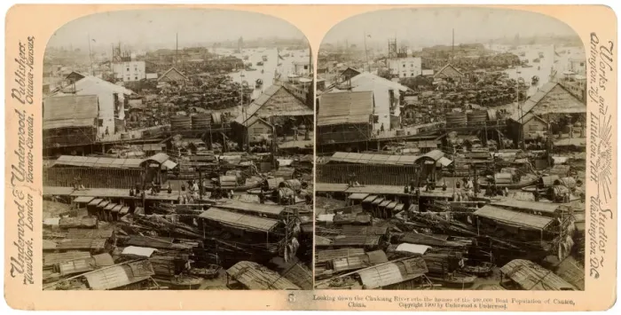 Framed Print : Looking down the Pearl River (Zhu Jiang) at Canton (Guangzhou), China, 1900. Artist: Underwood & Underwood Framed Print : Looking down the Pearl River (Zhu Jiang) at Canton (Guangzhou), China, 1900. Artist: Underwood & Underwood
