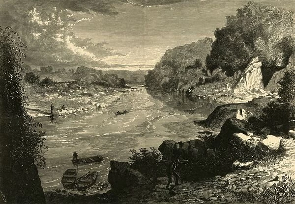 Looking Down the Potomac, from the Chain Bridge, 1874. Creator: John Filmer