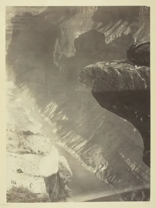 Framed Print : Looking South into the Grand Canyon, Colorado River, Sheavwitz Crossing, 1872 Framed Print : Looking South into the Grand Canyon, Colorado River, Sheavwitz Crossing, 1872