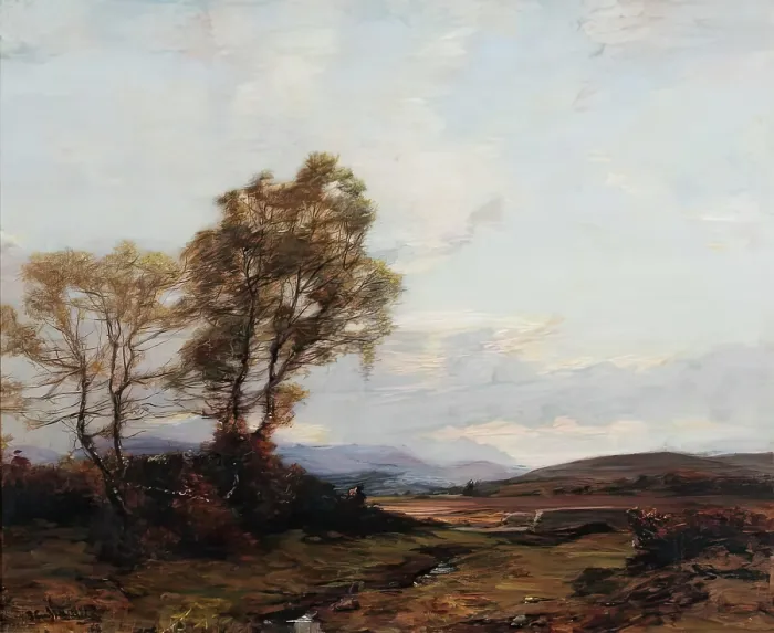Framed Print : Looking up Strathspey, c1870-1910. Creator: James Campbell Noble Framed Print : Looking up Strathspey, c1870-1910. Creator: James Campbell Noble