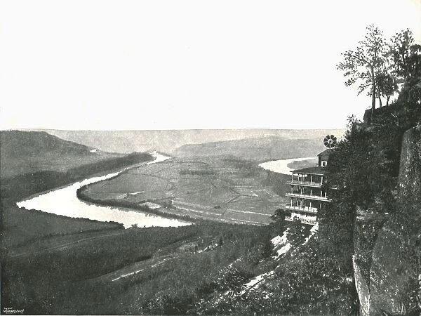 Lookout Mountain and battlefield, Chattanooga, USA, 1895. Creator: J. B. Linn and Company