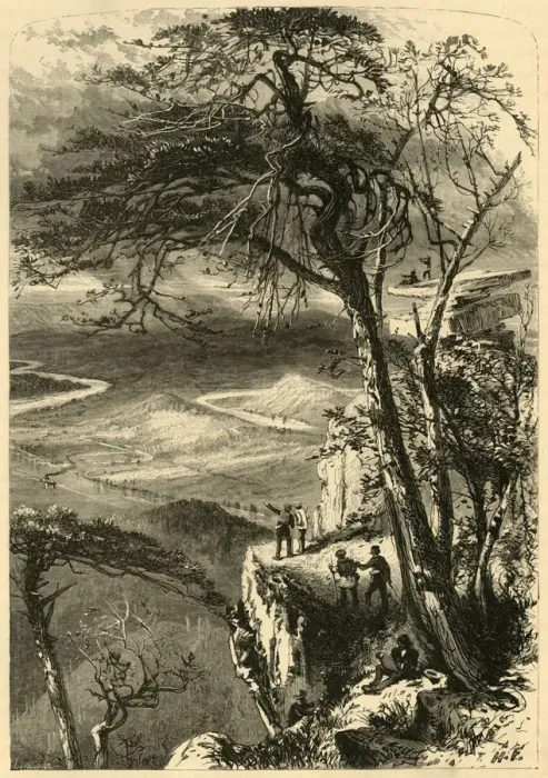 Framed Print : Lookout Mountain - View from the Point, 1872. Creator: James L. Langridge Framed Print : Lookout Mountain - View from the Point, 1872. Creator: James L. Langridge