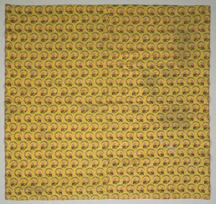 Framed Print : Two Loom Widths Sewn Together, 1800s - early 1900s. Creator: Unknown Framed Print : Two Loom Widths Sewn Together, 1800s - early 1900s. Creator: Unknown