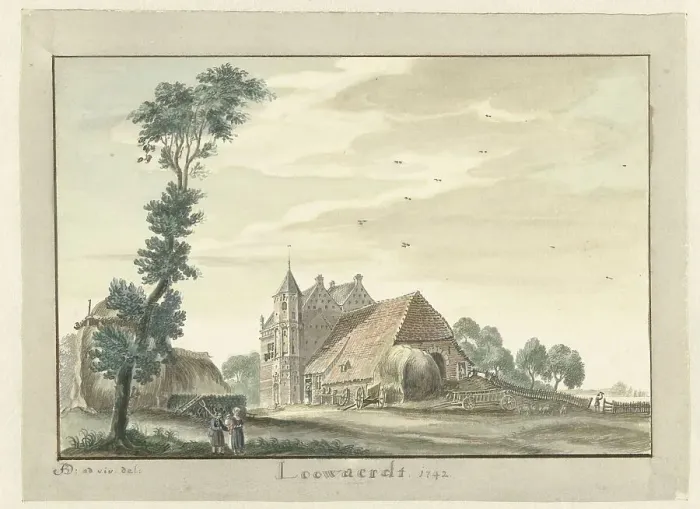 Framed Print : Loowaerdt, 1742. Creator: Jan de Beyer Framed Print : Loowaerdt, 1742. Creator: Jan de Beyer