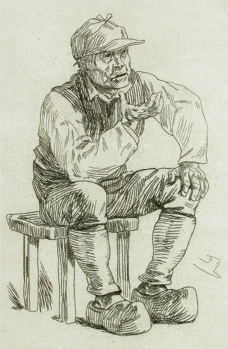 Framed Print : L'Oracle du Hameau, 1878. Creator: Félicien Rops Framed Print : L'Oracle du Hameau, 1878. Creator: Félicien Rops