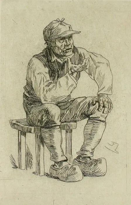 Framed Print : L'Oracle du Hameau, 1878. Creator: Félicien Rops Framed Print : L'Oracle du Hameau, 1878. Creator: Félicien Rops