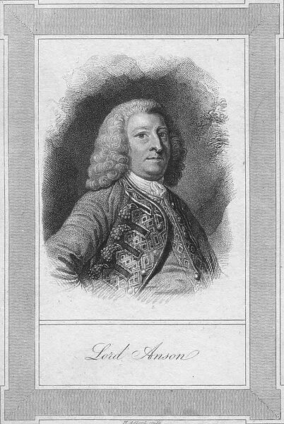 Lord Anson, 1762. Artist: Henry Adlard