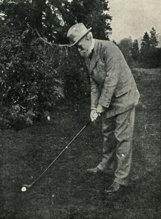 Framed Print : Lord Avebury Has Lately Taken To Golf, 1901. Creator: Unknown Framed Print : Lord Avebury Has Lately Taken To Golf, 1901. Creator: Unknown
