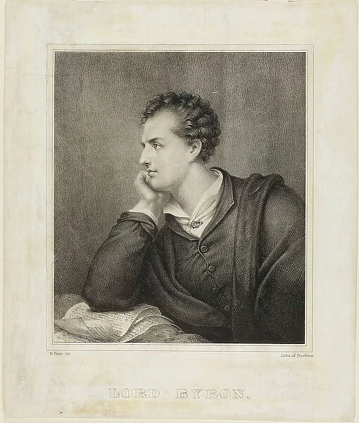 Lord Byron, 1825. Creator: Rembrandt Peale