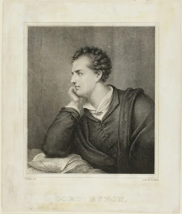 Framed Print : Lord Byron, 1825. Creator: Rembrandt Peale Framed Print : Lord Byron, 1825. Creator: Rembrandt Peale