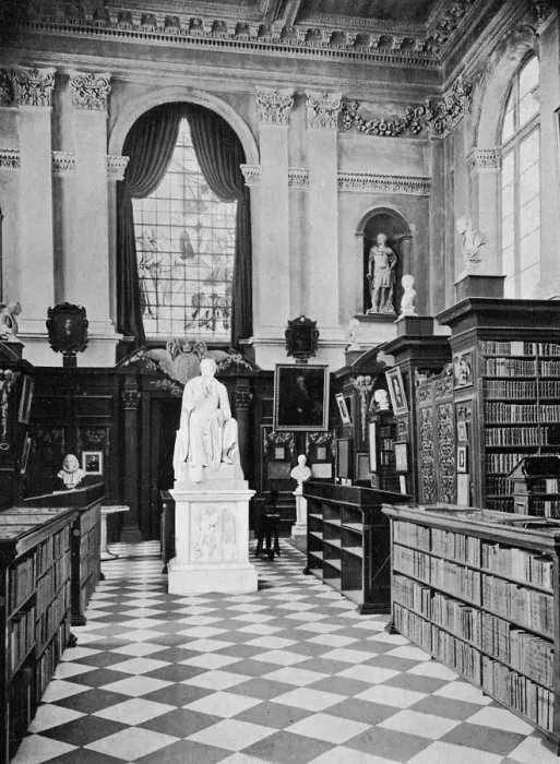 Framed Print : Lord Byrons statue, Trinity College Library, Cambridge, 1902-1903. Artist: HC Leat Framed Print : Lord Byrons statue, Trinity College Library, Cambridge, 1902-1903. Artist: HC Leat