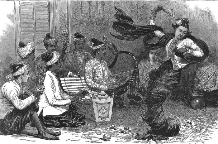 Framed Print : With Lord Dufferin in Burma - A Burmese Pas Seul, 1886. Creator: Unknown Framed Print : With Lord Dufferin in Burma - A Burmese Pas Seul, 1886. Creator: Unknown