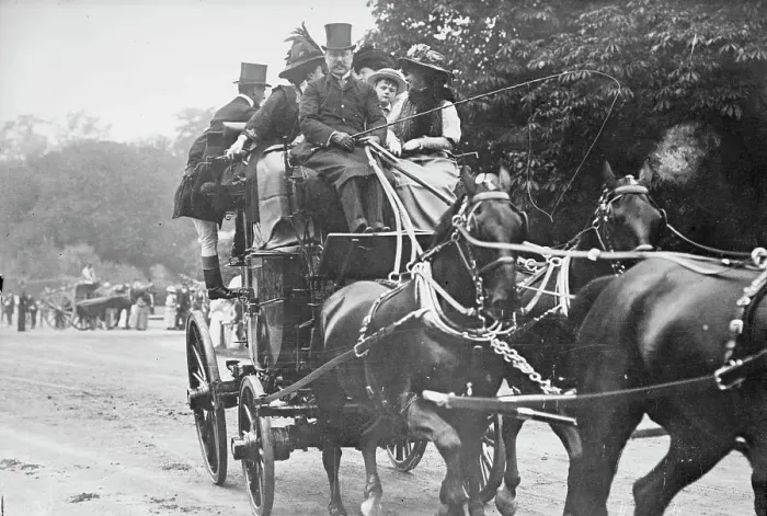 Framed Print : Lord Leconfield and Coach, between c1910 and c1915. Creator: Bain News Service Framed Print : Lord Leconfield and Coach, between c1910 and c1915. Creator: Bain News Service