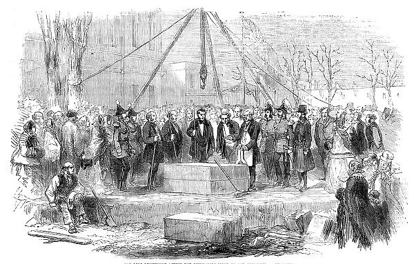 The Lord-Lieutenant laying the Foundation-Stone of the New Museum, at Dublin, 1856. Creator: Unknown