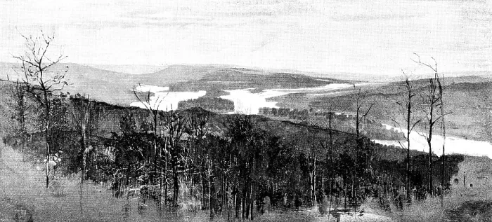 Framed Print : Lord Lonsdale's Travels in North America: forks of the Peace and Smoky Rivers, 1890. Creator: Unknown Framed Print : Lord Lonsdale's Travels in North America: forks of the Peace and Smoky Rivers, 1890. Creator: Unknown