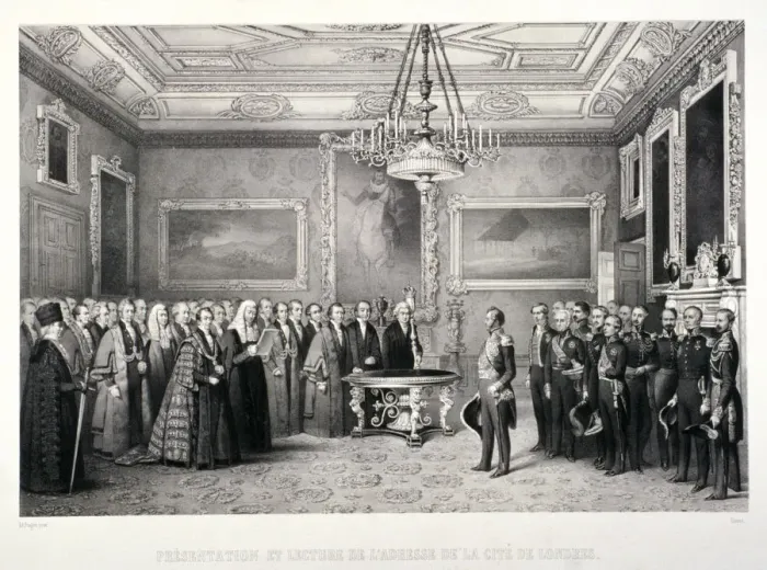 Framed Print : Lord Mayor, Sir William Magnay, Windsor Castle, Berkshire, 1844 Framed Print : Lord Mayor, Sir William Magnay, Windsor Castle, Berkshire, 1844