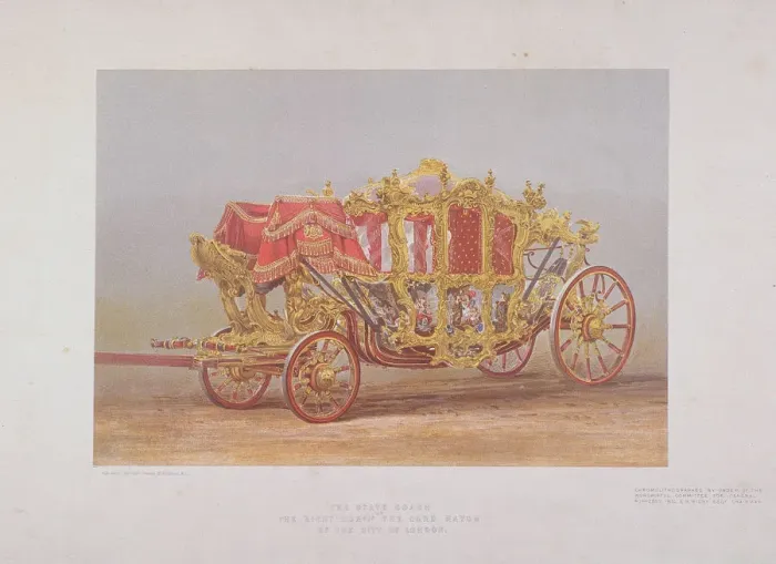 Framed Print : Lord Mayors Coach, 1872. Artist: Kell Brothers Framed Print : Lord Mayors Coach, 1872. Artist: Kell Brothers