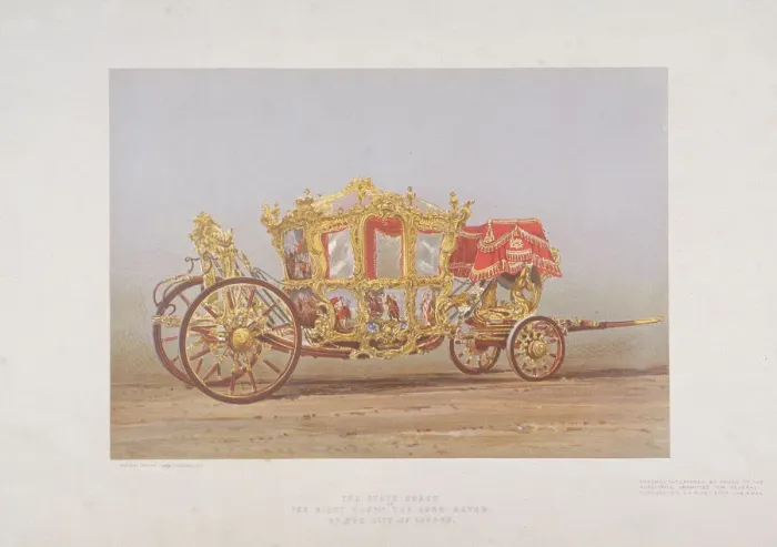 Framed Print : Lord Mayors Coach, 1872. Artist: Kell Brothers Framed Print : Lord Mayors Coach, 1872. Artist: Kell Brothers
