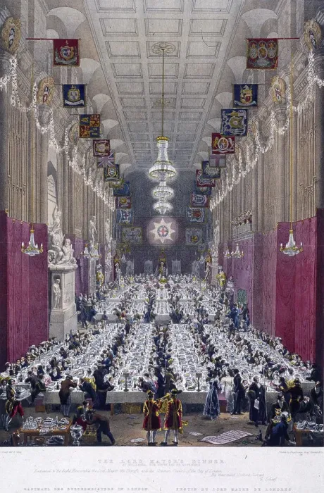 Framed Print : The Lord Mayors Dinner at Guildhall, London, 1829 Framed Print : The Lord Mayors Dinner at Guildhall, London, 1829