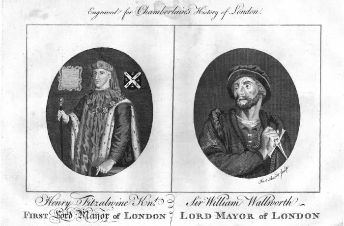 Framed Print : Lord Mayors of London, (c1784). Artist: James Record Framed Print : Lord Mayors of London, (c1784). Artist: James Record