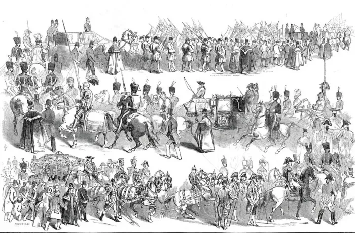 Framed Print : The Lord Mayors Show, 1845. Creator: Smyth Framed Print : The Lord Mayors Show, 1845. Creator: Smyth