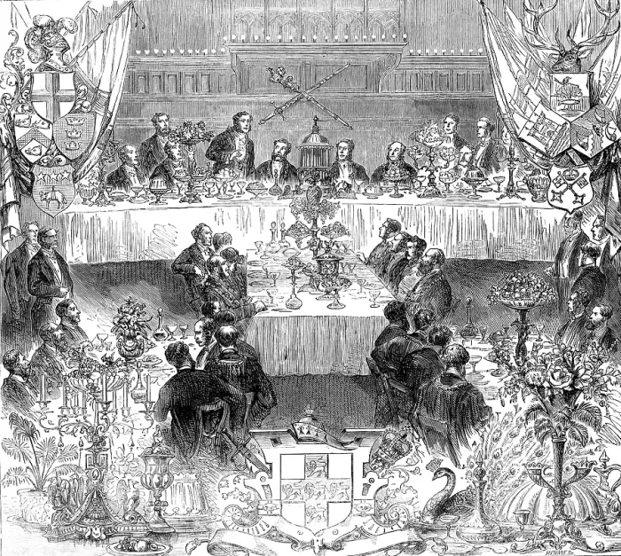 Framed Print : The Lord Mayor's Table, 1873. Creator: H. Crane. The Lord Mayor's Table, 1873. Creator: H. Crane Framed Print : The Lord Mayor's Table, 1873. Creator: H. Crane. The Lord Mayor's Table, 1873. Creator: H. Crane