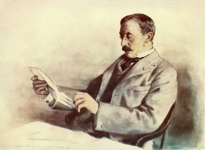 Framed Print : Lord Milner, 1901. Creator: Mortimer L Menpes Framed Print : Lord Milner, 1901. Creator: Mortimer L Menpes