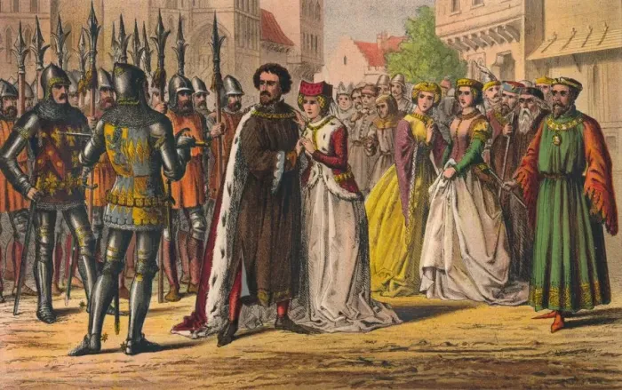 Framed Print : My lord, the mind of Bolingbroke is chang d; You must to Pomfret, not unto the Tower, c1875. Artist: Robert Charles Dudley Framed Print : My lord, the mind of Bolingbroke is chang d; You must to Pomfret, not unto the Tower, c1875. Artist: Robert Charles Dudley