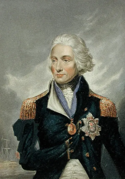Framed Print : Lord Nelson, 1853. Creator: George Baxter Framed Print : Lord Nelson, 1853. Creator: George Baxter