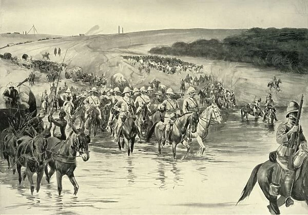 Lord Roberts and His Army Crossing the Wall River, 1901. Creator: RM Paxton