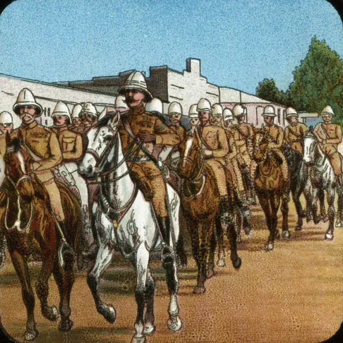 Framed Print : Lord Roberts entering Pretoria, Boer War, South Africa, 1900 (1925) Framed Print : Lord Roberts entering Pretoria, Boer War, South Africa, 1900 (1925)