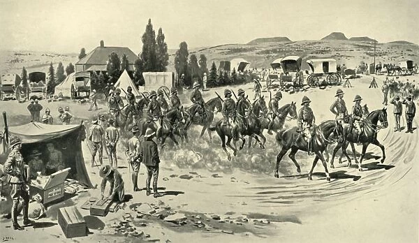 Lord Roberts and Staff Starting for a Reconnaissance from Headquarters at Smaldeel, (1901)
