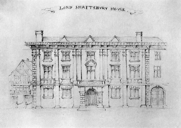 Framed Print : Lord Shaftbury House, Aldersgate Street, 1908 Framed Print : Lord Shaftbury House, Aldersgate Street, 1908