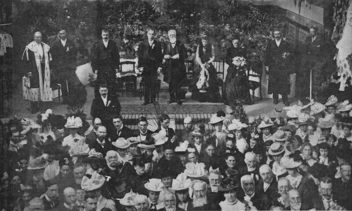 Framed Print : Lord Strathcona Opening the Free Church Bazaar in his Native Town of Forres, 1900 Framed Print : Lord Strathcona Opening the Free Church Bazaar in his Native Town of Forres, 1900