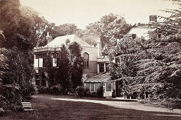 Lord Tennyson's Home At Freshwater, Printed 1880 circa. Creator: Henry Herschel Hay Cameron