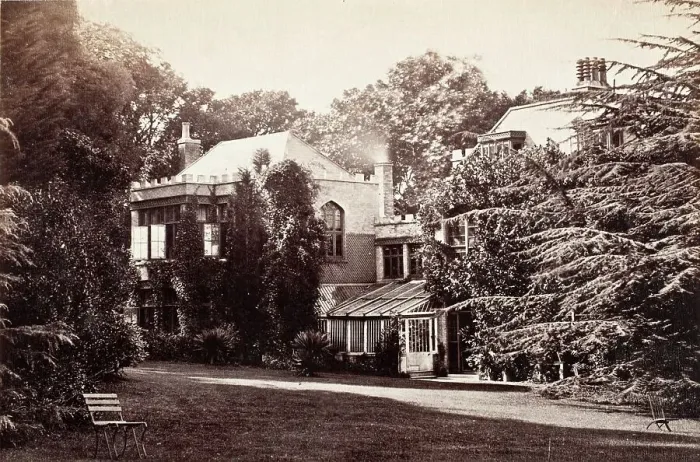 Framed Print : Lord Tennyson's Home At Freshwater, Printed 1880 circa. Creator: Henry Herschel Hay Cameron Framed Print : Lord Tennyson's Home At Freshwater, Printed 1880 circa. Creator: Henry Herschel Hay Cameron